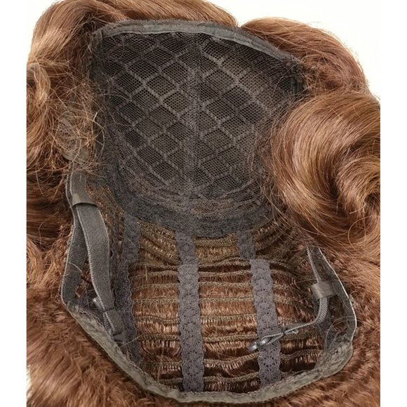 Chestnut 50s retro vintage style curly wavy wig - Picture 6 of 6